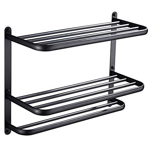 NHLBD Mensola da Bagno, mensola portaoggetti - 2 ° Piano Bagno Rack for Doccia, Parete Appeso Bagagli Rack Rettangolare Doccia Caddy for Bagno partizione Bagno