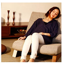 HongTeng Divani Lettino Pigro Extra Largo Divano Pigro Singolo Pieghevole for Sedia a rotelle Camera da Letto con pisolino for Letto Pieghevole Poltrona reclinabile 58 × 112 cm (Color : Light Gray)