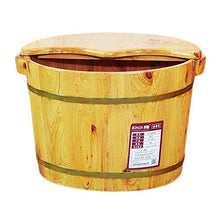 NUBAOgy Cedro Adulto Inzuppato Piede Barile Pediluvio in Legno del Bacino del Piede Ciotola di Pedicure Massaggio Termale Casa Assistenza Sanitaria Regali 26 Cm (Colore : A)