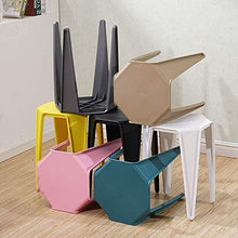 Lovely Semplice sgabello in plastica Home sedia addensamento PP Camera per bambini Sgabello da pranzo Sgabello per adulti Sgabello da bagno Sgabelli da bagno Sgabelli da cucina (Colore: Giallo)