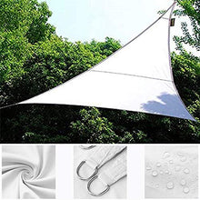 Parasole Triangolo Vela parasole con set di fissaggio, telo parasole Oxford impermeabile anti-UV (bianco, 2 × 2 × 2 m)