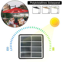 LARS360 Ombrelloni da Giardino per Esterno Gazebo Piscina Giardino Terrazzo, Con Solar LED Colore Beige ø300cm Alluminio Poliestere Parasole con Base a Croce, Protezione UV Impermeabile