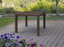 Tavolo Melody da giardino in resina effetto polyrattan cm 94x94x74 h Melody