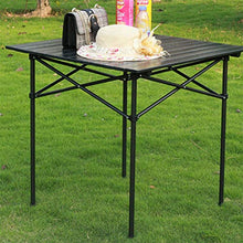 N / B Tavolo, Tavolo in Alluminio, Tavolo Pieghevole da Esterno, Luce, Resistente all'Usura, AntiGraffio, Resistente, con cestello per stoccaggio, Adatto per Giardino all'aperto