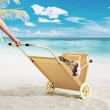 Deuba Casaria Lettino Prendisole Kreta in Alluminio Tetto Sdraia Pieghevole trasportabile 150x52 cm Beige