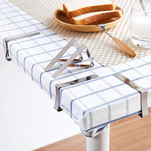 HCYY Clip per tovaglia 6 Pezzi/Set Clip per tovaglia Pratica Supporto per Copertura da Tavolo in Acciaio Inossidabile per la Festa Nuziale Accessori per la casa Pinza per Picnic Gadget