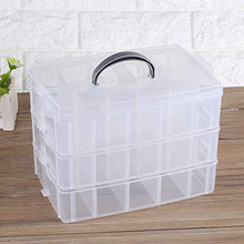 Candeon Scatola portaoggetti - Scatola portaoggetti per Gioielli in plastica Trasparente Scatola per contenitori per contenitori Artigianali