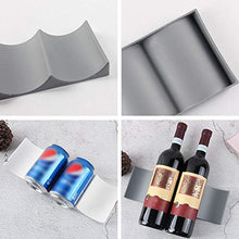 Portabottiglie impilabile per bottiglie di vino, portabottiglie di vino, contenitore per bottiglie di vino, 4 bottiglie ciascuna, portabottiglie orizzontale, per tavolo dispensa, frigorifero (1 pezzo)