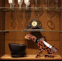 FAGavin Cremagliera del Vino del Vino del Leopardo Cremagliera del Vino Scultura in Metallo Artigianato Decorazioni for La Casa in Metallo Ornamenti in Ferro Battuto