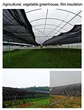 Rete per Tende Oscurante Nera, 60-70% Rotolo di Tessuto Resistente All'ombra UV - Patio, Prato, Agricola, Serra Vegetale (Dimensioni : 2x100m(6.5 ftx328ft))