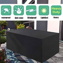 DKLE Fodera per mobili da Giardino, Fodera Protettiva per mobili Resistente alla Polvere Impermeabile, Fodere per mobili Oxford 420D rettangolari, per Divano, Tavolo, Sedia