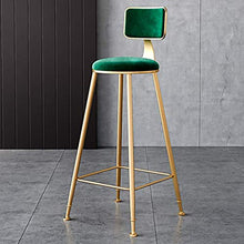 ZEH Sedia da Pranzo, Sedia Bracciolo, Seggiolone, Sgabello Sgabello Steckrest Iron Bar Sgabello Cucina Home Cucina Seggiolone, Trucco for caffetteria for la Colazione, Cuscino Morbido Rotondo FACAI