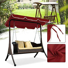 DYHQQ Tettuccio di Ricambio per Sedile da Altalena 2 e 3 posti Taglie coprisedia Top Giardino Esterno,Rosso,142x120cm