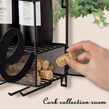 Tinyuet Scatola per Vino da Parete | Portabottiglie e Vetro | Decorazioni per la casa e la Cucina | Deposito di Sughero | Rack di stoccaggio-Wine