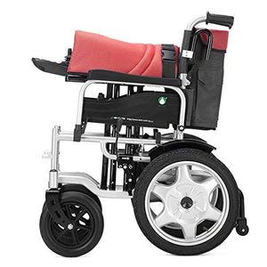 FTFTO Accessori per la casa Sedia a rotelle elettrica Pieghevole elettrica per Anziani Sedia a rotelle elettrica Pieghevole da 1 Secondo Adatta per disabili/Anziani (Batteria al Litio)