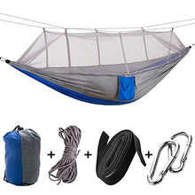 Gojiny Campeggio 2 Persone Appeso Amaca Lettino da Viaggio Portatile con Custodia Sacchetto zanzariera Cinghie per Alberi Corda per Escursioni Allaperto