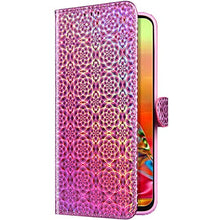 Robinsoni Custodia Compatibile con Samsung Galaxy Note 10 Cover Libretto Magnetica Cover Portafoglio Pelle PU Antiurto Cover Silicone Custodia Taccuino Cover 360 Gradi Telefono Custodia Signorile Rosa