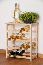 Lifetime Cantinetta per Vini, Bamboo, per 16 Bottiglie, 46 x 23 x 55 cm, Legno, Marrone, 1 - confezione