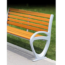 GaoF Panchine per Il Tempo Libero da terrazza, mobili da Giardino, panchine da Parco in Legno massello in ghisa con braccioli Schienale, Resistente alle intemperie e può ospitare 2-3 Persone