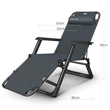 NGDDGS Sedia Pieghevole Recliners Balcone Sdraio Ufficio Siesta Sedia Sedia pigra del bracciolo Poltrona for Esterno Giardino Sedia a Sdraio Sedia Sedia Computer Portatili a Sdraio Pieghevole BedSun