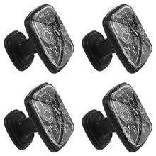 Acchiappasogni nero Pomelli per Porta Set di 4 Pomelli per Mobili Manopole per Cassetti Cucina Armadio Vetro