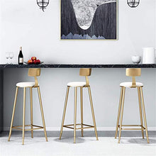 LLT Pratico Sgabello da bar sgabello da cucina Bar Colazione da pranzo in stile sedia contatore moderna Gold Metal frame Soft cuscino di sicurezza del sedile Carico 150 Kg,Rosa,68 cm
