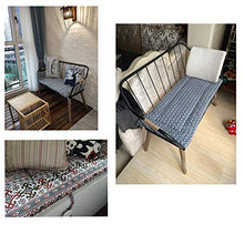 Xpnit - Cuscino per panca da giardino a 2 3 posti, in cotone, per sala da pranzo, cucina, 100/120 cm, per interni ed esterni (100 x 35 cm, rosso)