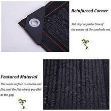 CXF Rete ombreggiante, Nero Ombra Net Panno Sunblock Privacy Screen Ombra Vota Tessuto Sun della Maglia della Rete Il 90% del Patio del Giardino RV Ringhiera Finestra (Size : 2x5m)