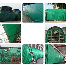 qx Telone Tenda Teloni Ombra Vele Telone Heavy Duty Addensato Copertura Antipioia Protezione Solare Telo per Tenda da Esterno Telo Impermeabile per Auto Tela Telone, Verde 450G / M2,10 X 6 M,10 X 6 M