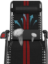 CDFC Sedie Pieghevoli Individuale Sedia da Pranzo Siesta Siesta Multifunzionale Letto Nero e Rosso Portable Lazy Beach Sedia Sedia Pennosa con Doppio Roller Massaggio Dispositivo (Dimen