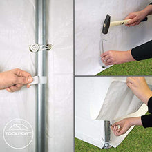 TOOLPORT Tendone per Feste Gazebo 3x6 m Bianco PE ca. 180 g/m² Impermeabile Protezione UV Tenda Giardino Sagre Eventi Mercati Esterno