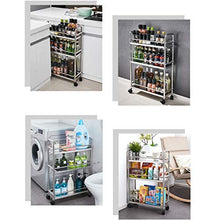 Rack Armadietto portaoggetti Stoccaggio Stretto Acciaio Inox 304 Atterraggio Multi-Strato Che può Essere spostato Cucina, Bagno Contenitore