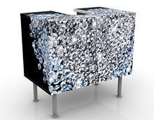 Apalis Design Vanity Diamond Heart 60 x 55 x 35 cm, Piccolo, 60 cm di Larghezza, Regolabile, lavabo, mobiletto da Bagno, Base per Bagno, Stretto, Piatto