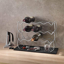 Metaltex Wine Bar 12 - Set 3 Portabottiglie Impilabili - (383212), 44 X 15 X 13 Cm