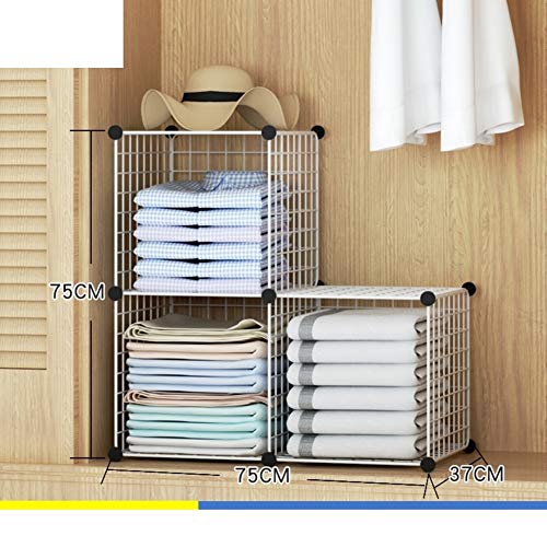 JYXJJKK Armadio A Strati Sovrapposti Gratuiti,divisore di Stoccaggio Vestiti Pieghevoli-l
