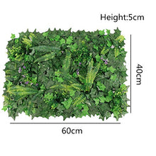 LULUVicky-Garden Siepe Artificiale per Balcone 12 Pezzi di Pannelli Artificiale bosso Lasting Verde Faux Hedge Impianto Adatto Sia all'aperto o Uso Interno (Colore : Verde, Dimensione : 60x40cm)