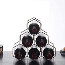 HTDZDX Wine Rack Houseware 6 Bottiglie di Vino della Cremagliera del Banco di Mostra Decorazioni Metallo Creativo della Tazza del Vino Holder Calice Rack