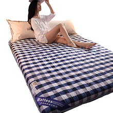 QXTT Materassi Letto Futon Materasso Futon Matrimoniale Pieghevole Giapponese Tradizionale Futon Tatami Ultra Morbido per Massaggi Esercizi di Yoga Campeggio Hotel,Blue-90 * 200cm