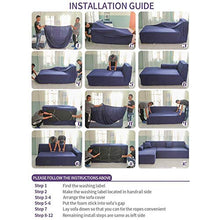 Zhongdalian Copridivano Elasticizzato Separato Chaise Longue - Fodera per Divano Separato a Forma di L È Necessario Acquistare 2 Pezzi (1 Posto: 90-140 cm, Grigio)