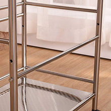 Quattro Ruote portatile strumento di archiviazione Carrello Mensola, bagno in acciaio inossidabile, facile da spostare, leggero e di grande capacità, barbiere, salone di bellezza, 2 dimensioni Utility