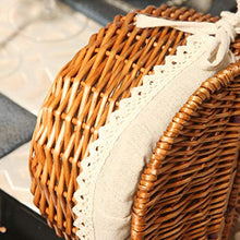 XIXIAO - Cesto portaoggetti in vimini intrecciato a mano, per credenze, cassetti, armadio, cassettiera, cassettiera, 26 x 18 x 30 cm, colore: rosso