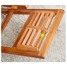 Iyom Sedia Zero Gravity, Chaise Longue, Sedia a Dondolo Pieghevole in Legno Balcone Sedia con Schienale Regolabile in bambù con poggiatesta e Massaggio ai Piedi Lettini Prendisole per Esterni Sedia