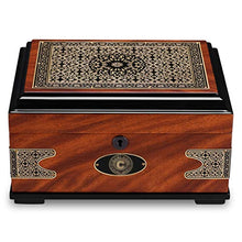 Ljf Cigar Box Cigar Moisturizing Cabinet Travel Portatile di Grande capacità Cedar Wood Cigar Cabinet Cigar Alcoholized Idratante Box Retro Stampa Umidificatore può Contenere 50 Best Gift