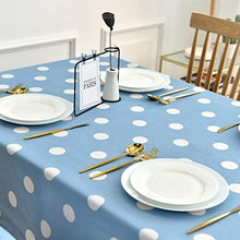 WSJIABIN Tovaglia per Decorazioni per la casa Tovaglia nordica Semplice Moderna Tessuto in Cotone Lino Piccoli Punti Blu freschi tovaglia da tè Impermeabile