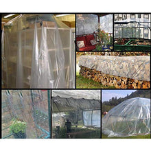SFGSA Tarpaulin Waterproof Heavy Duty Trasparente Copertura di qualità Premium Realizzata Telo Impermeabile Esterno con Occhielli 0.5MM,1mX5m