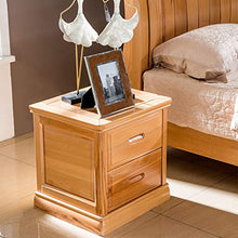 Comodino Piccolo per Camere da Letto Comodini in Legno con Cassetti Comodina Giallo Faggio Semplice Ampio Spazio Portaoggetti
