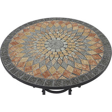 Siena Garden Prato tavola Rotonda, Ferro con Effetto Mosaico, Diametro 70 cm, Multicolore