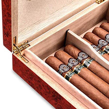 Getrichar Humidors di sigari, comodità di Viaggio con comodità di Sigaro, idratante humerors di Sigaro in Legno di Cedro, scatole di Vernice in Legno massello, Buon Umore, buona Vita a casa