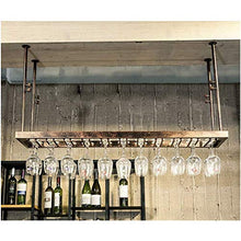 Semplicità Elegante Industriale Retro Eleganza Semplice Giù Portabottiglie Metallo Display Creativo Porta Bicchiere Di Vino Portabicchieri per Famiglie Altezza Regolabile Ristorante Cucina Bar Portab