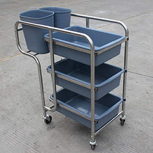 YIN YIN Carrello per Ripiani Carrello a Ripiani, Mobile Ristorante in Metallo, Grande capacità Ristorante Hotel di Grandi Dimensioni, 81X44X93 CM Carrello a rulli (Size : 81x44x93cm)